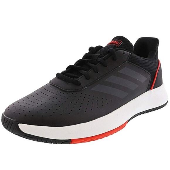 Adidas Courtsmash Tennis Sneakers Black Mens  Size 12 New - Picture 2 of 12
